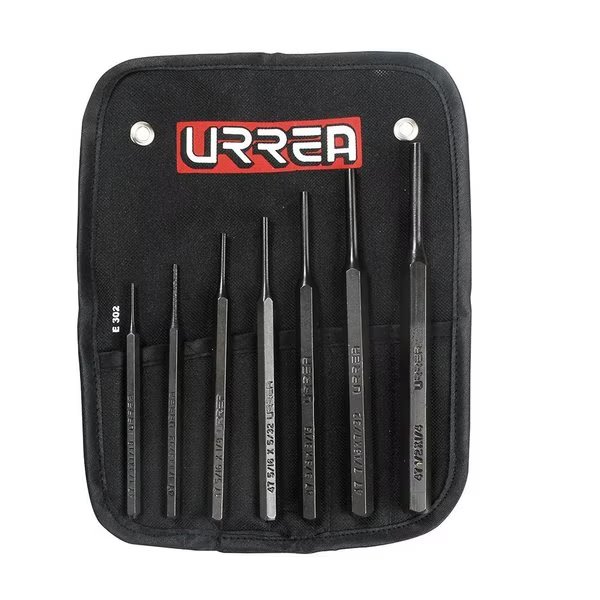 Punches and drift pins set of 7 pieces., Urrea, Mfr#: 47A